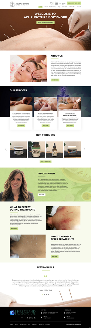 Web Design par pb pour Acupuncture Bodywork PC | Design : #31397774