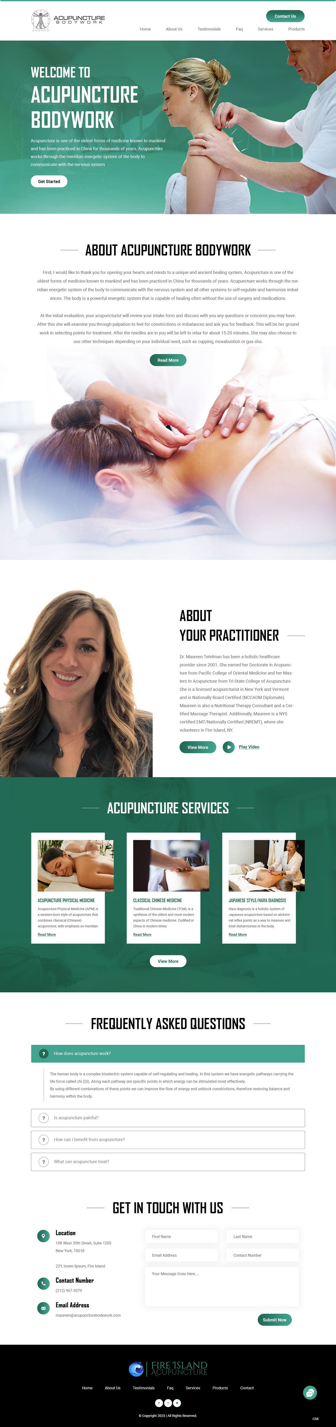 Web Design par pb pour Acupuncture Bodywork PC | Design #31407728