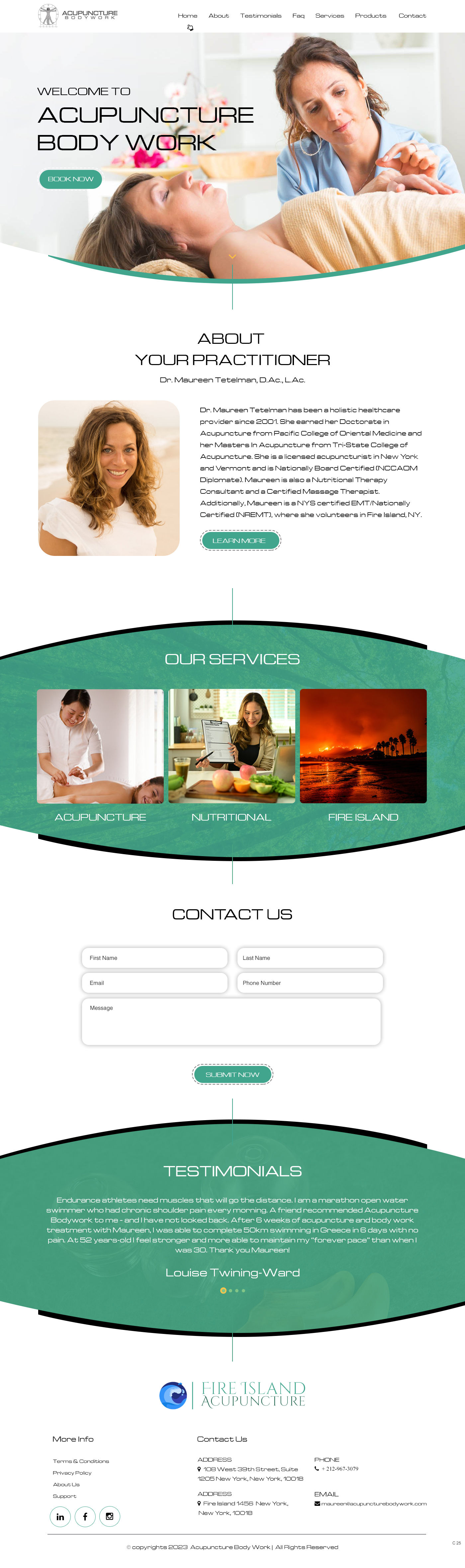 Web Design par pb pour Acupuncture Bodywork PC | Design #31407730