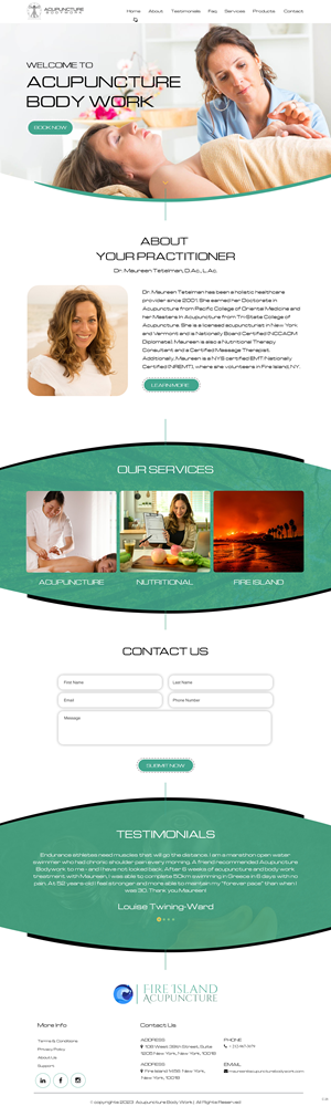 Web Design par pb pour Acupuncture Bodywork PC | Design : #31407730