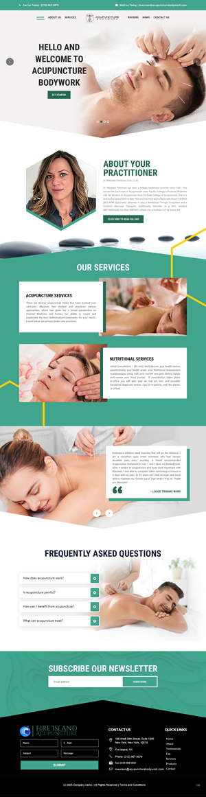Web Design par pb pour Acupuncture Bodywork PC | Design : #31407733