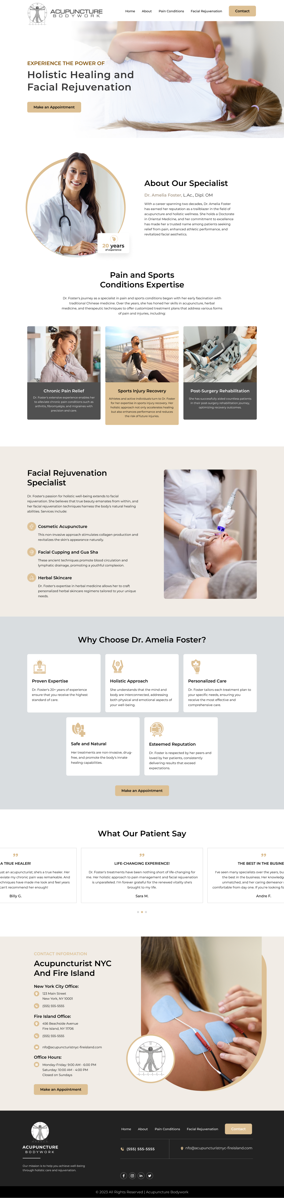 Web Design par *mary pour Acupuncture Bodywork PC | Design #31413477