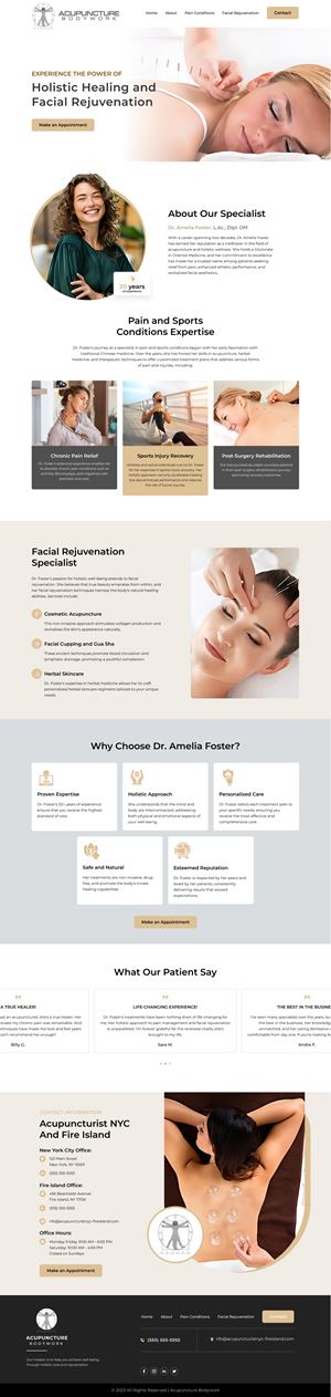 Web Design par *mary pour Acupuncture Bodywork PC | Design : #31509927