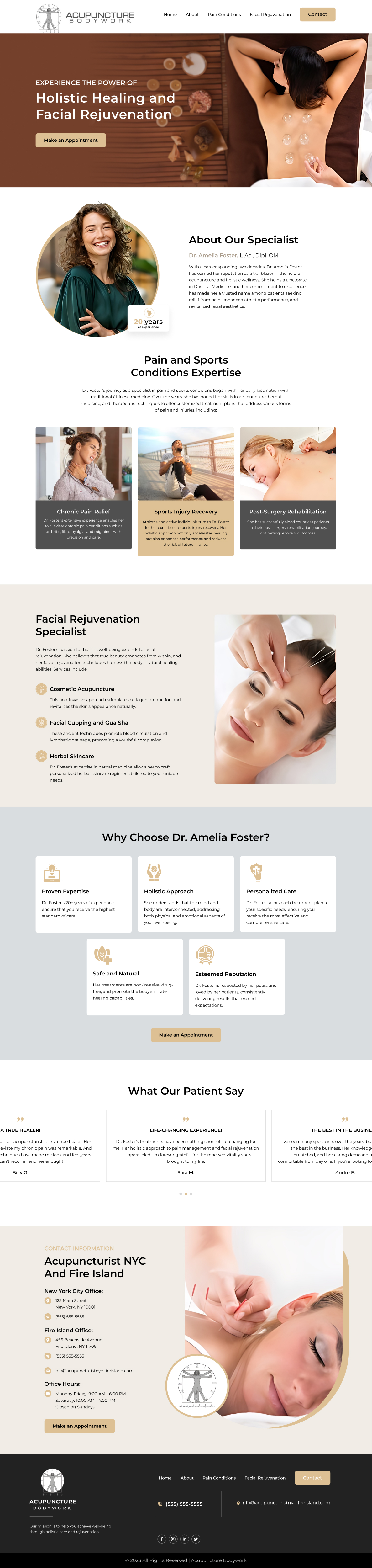 Web Design by *mary for Acupuncture Bodywork PC | Design #31509928