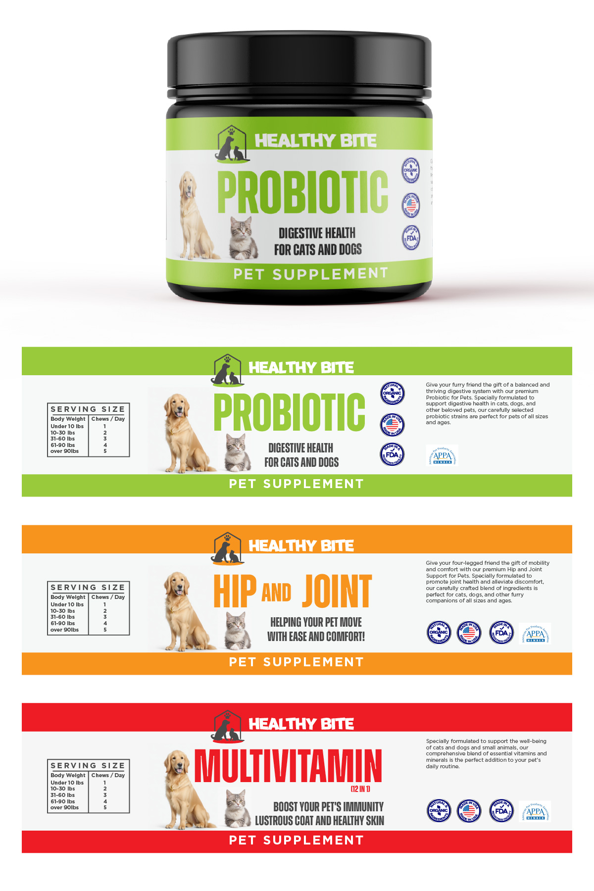 Diseño de Etiqueta por Sergio Coelho para Healthy Bite | Diseño #31406233