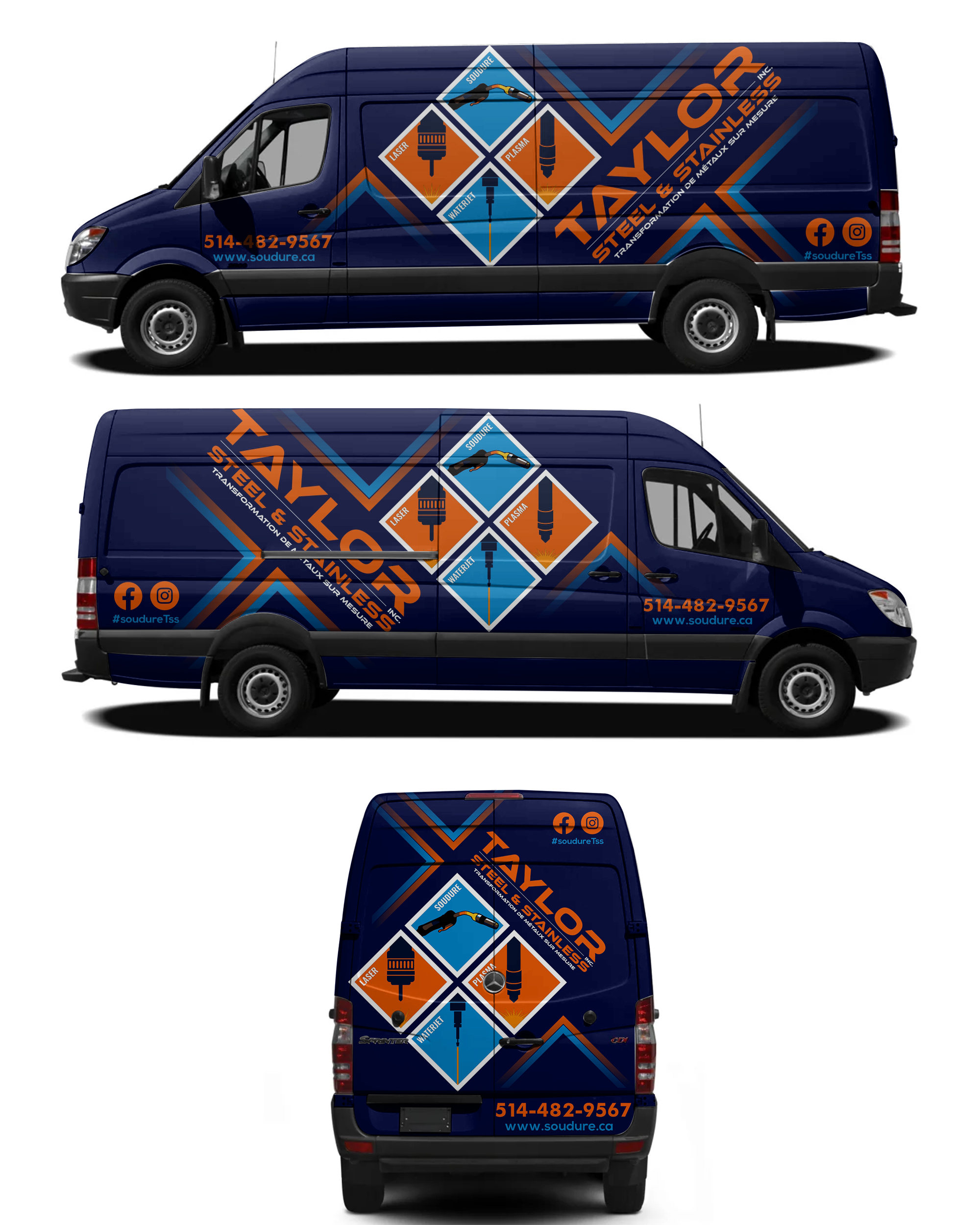 Car Wrap Design by Czeh for Taylor Steel & Stainless Inc. | Design #31450728