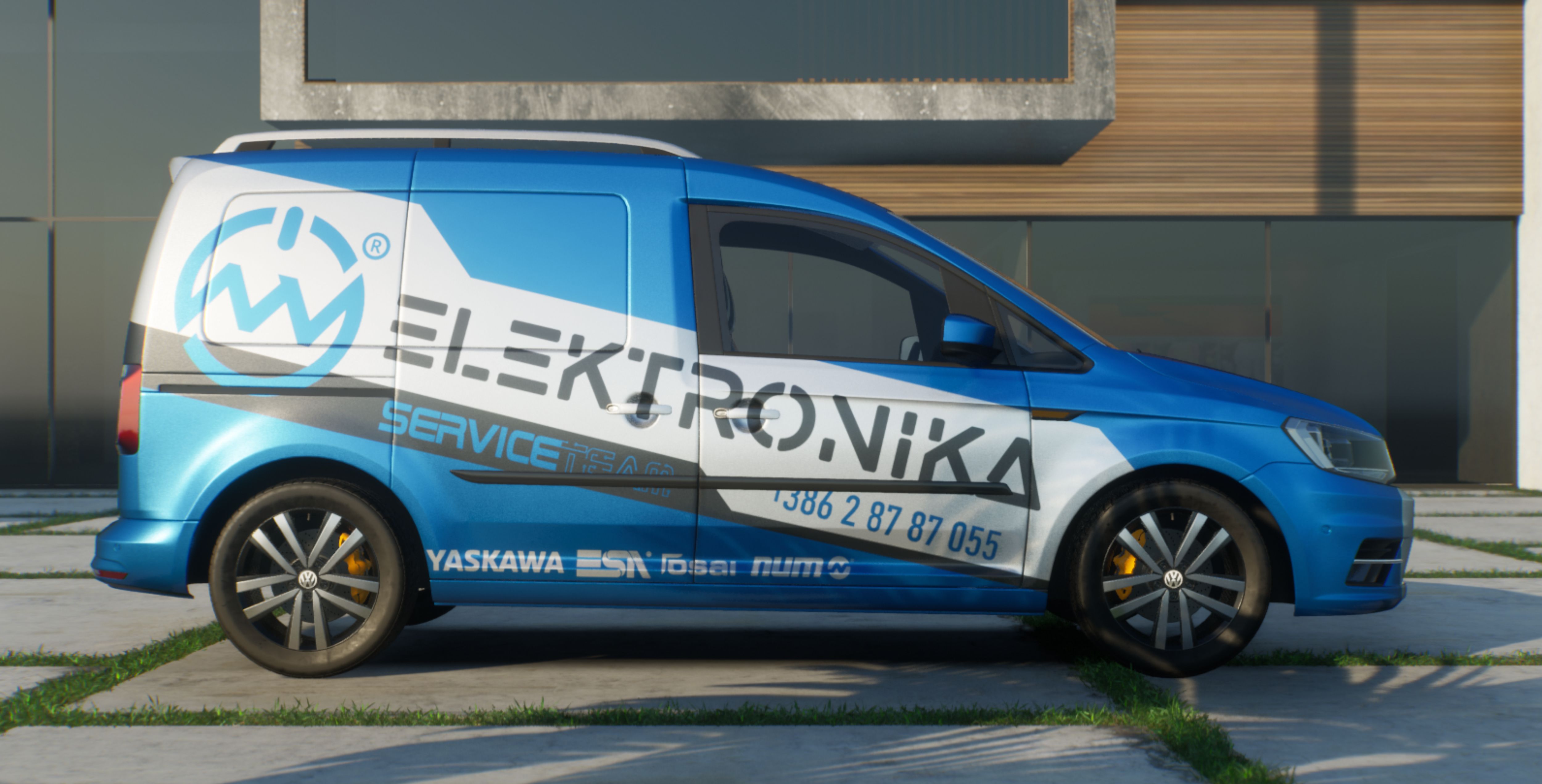 Car Wrap Design by VEDG for MV ELEKTRONIKA SISTEMI d.o.o. | Design #31442941