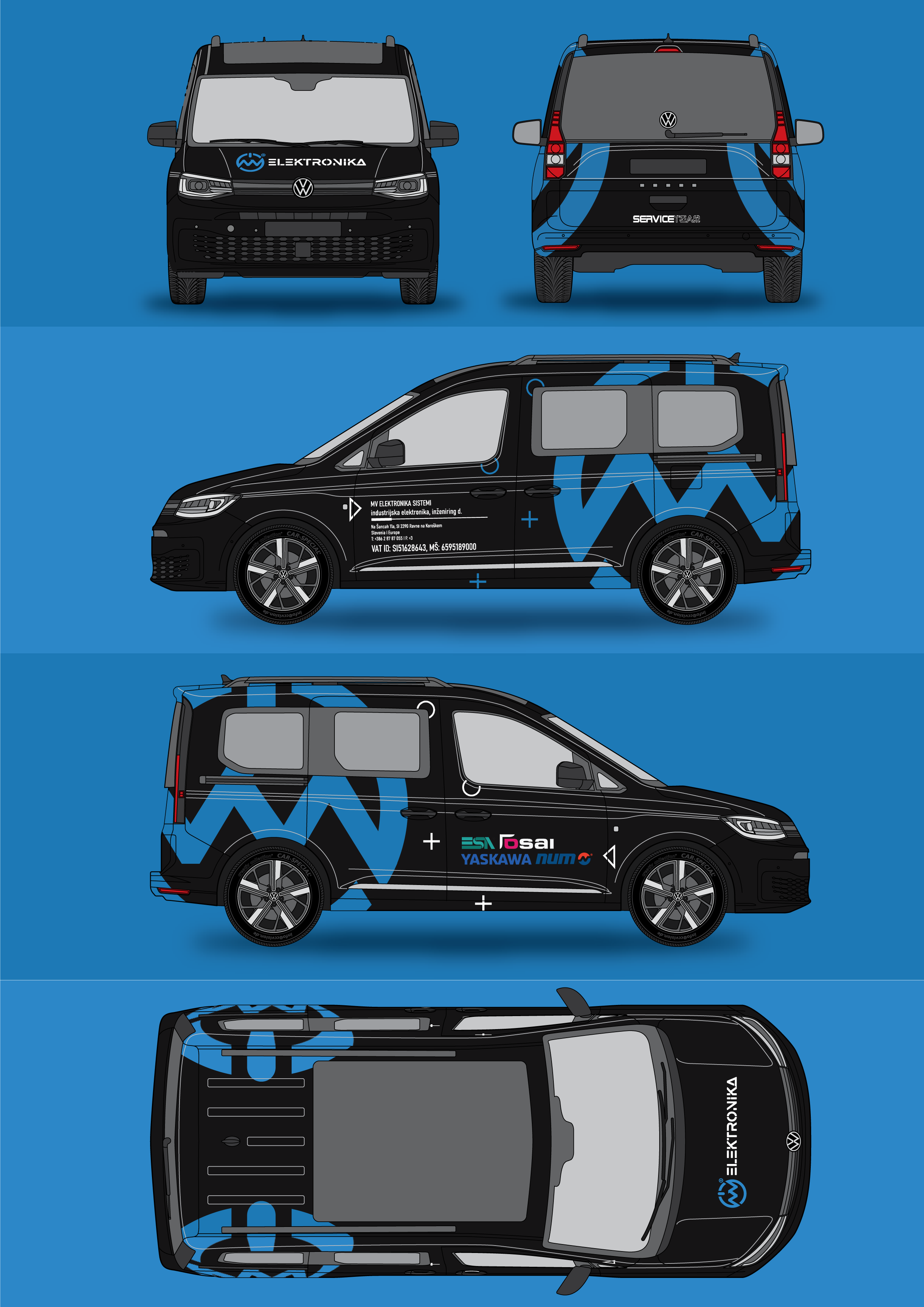 Car Wrap Design by Cancan for MV ELEKTRONIKA SISTEMI d.o.o. | Design #31409910
