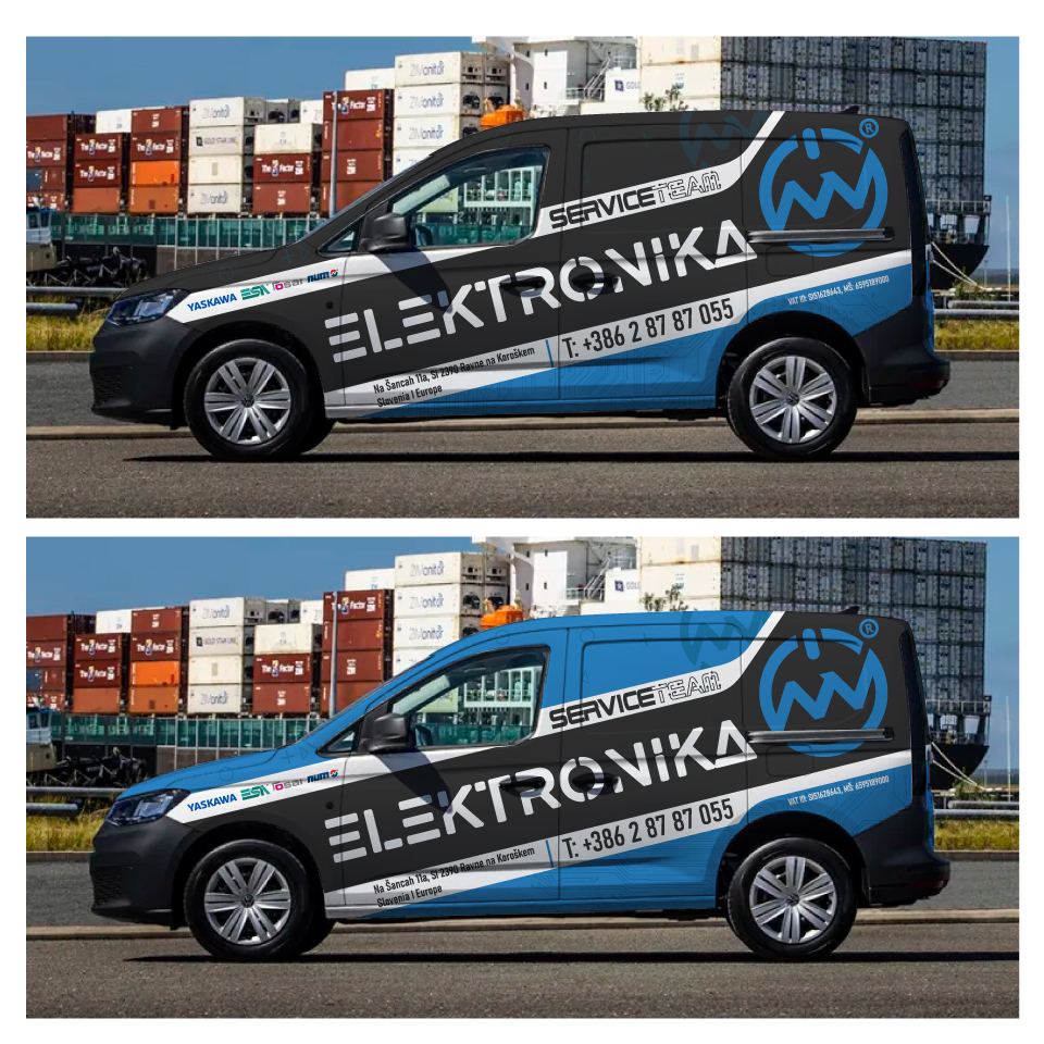 Car Wrap Design by Yoga Tri for MV ELEKTRONIKA SISTEMI d.o.o. | Design #31421046