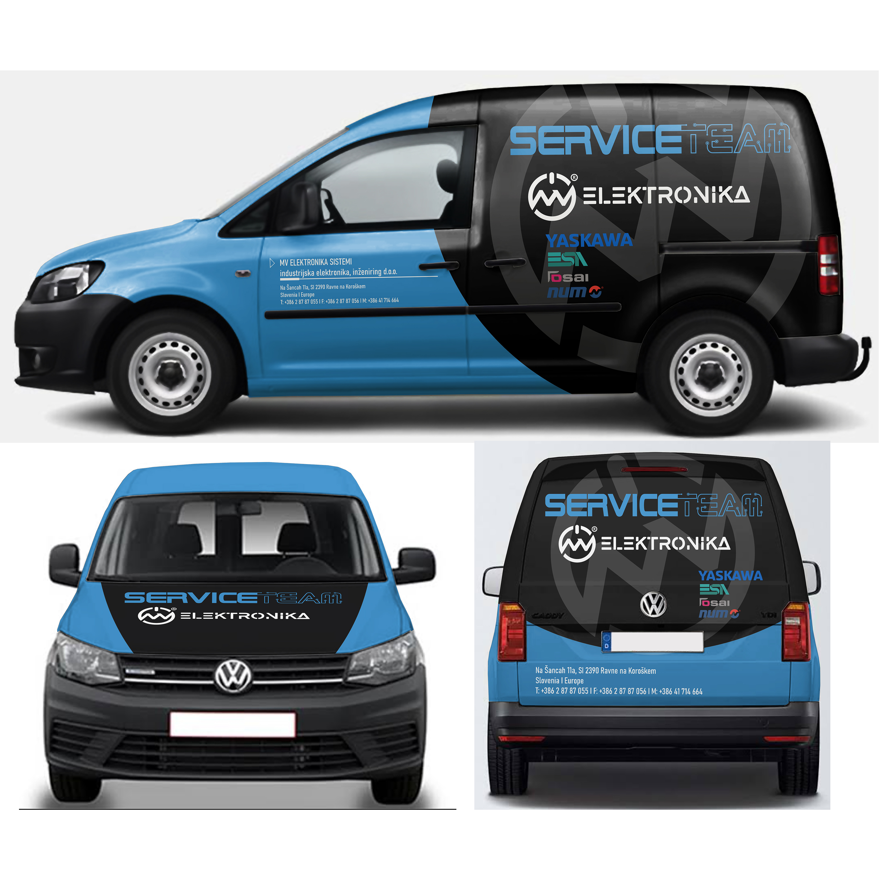 Car Wrap Design by MAKE ME THE WINNER for MV ELEKTRONIKA SISTEMI d.o.o. | Design #31446382