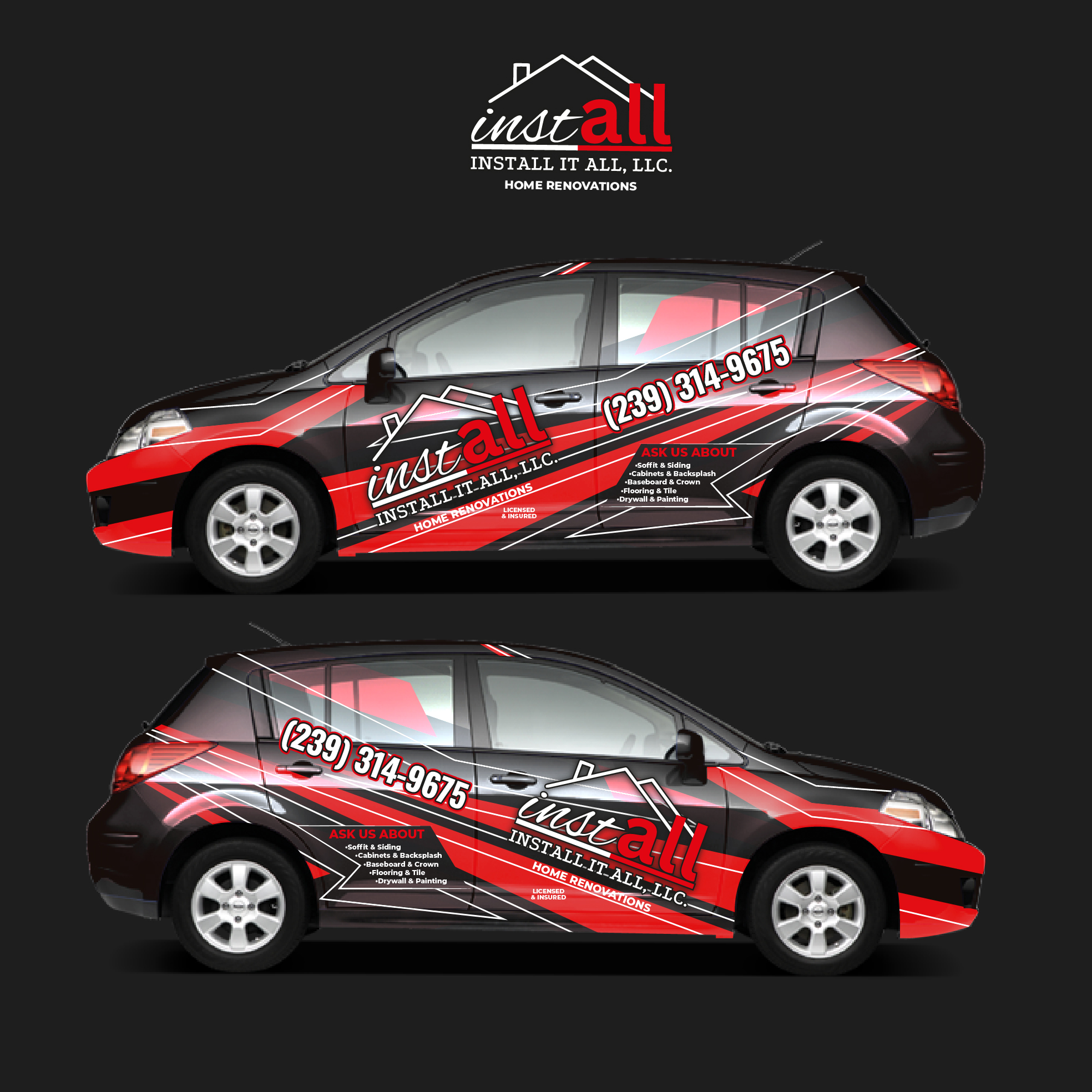 Car Wrap Design by Jose Lopez ( Verified Pro Designer ) for this project | Design #31420692