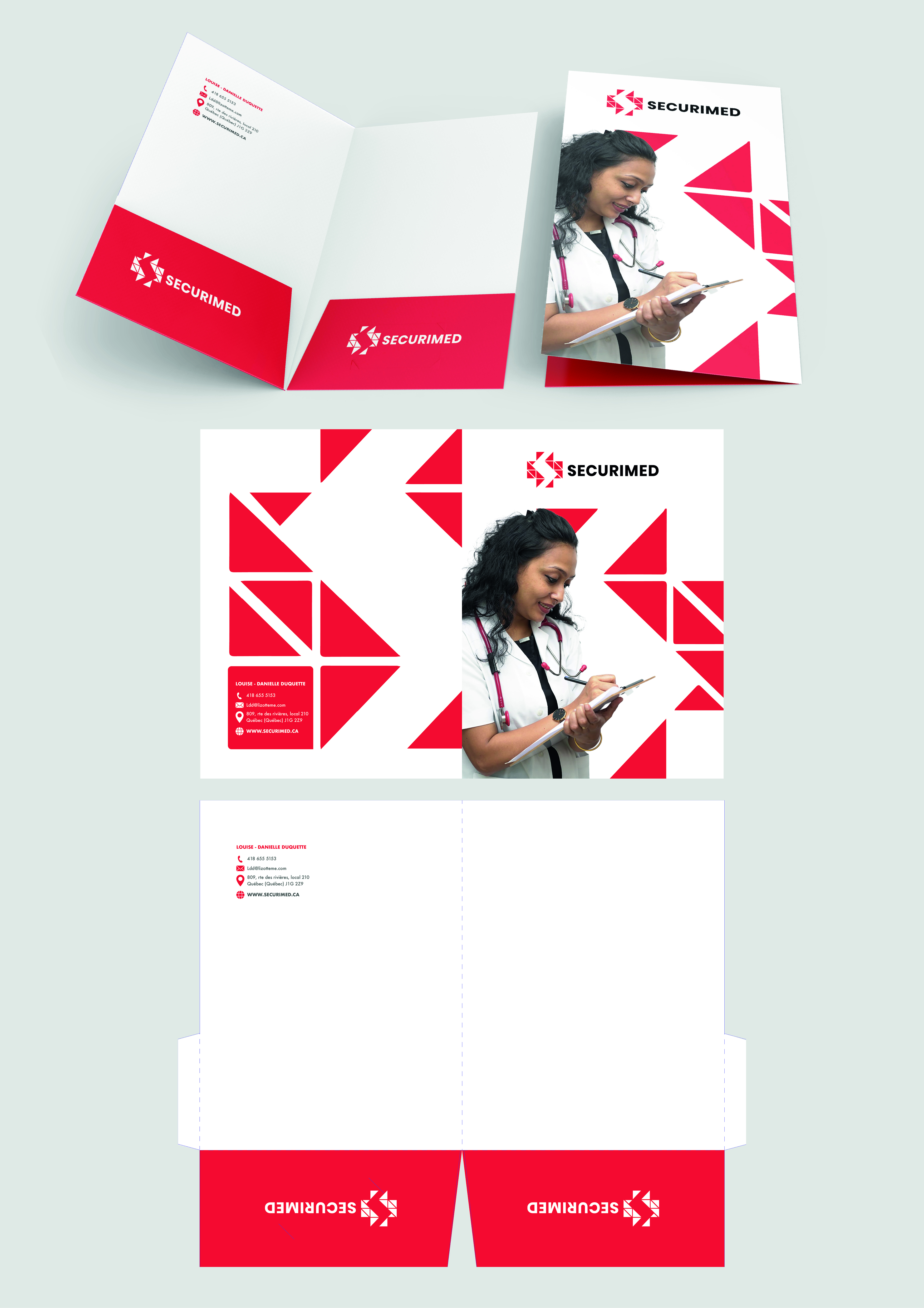 Stationery Design by MarkoE for SECURIMED | Design #31445228