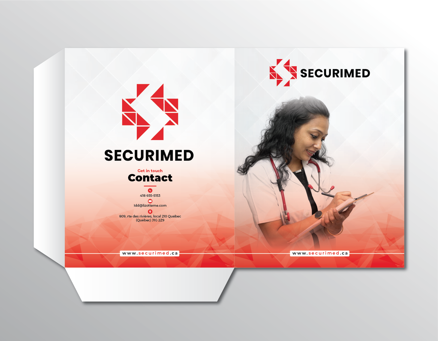 Stationery Design by artbitin for SECURIMED | Design #31433976