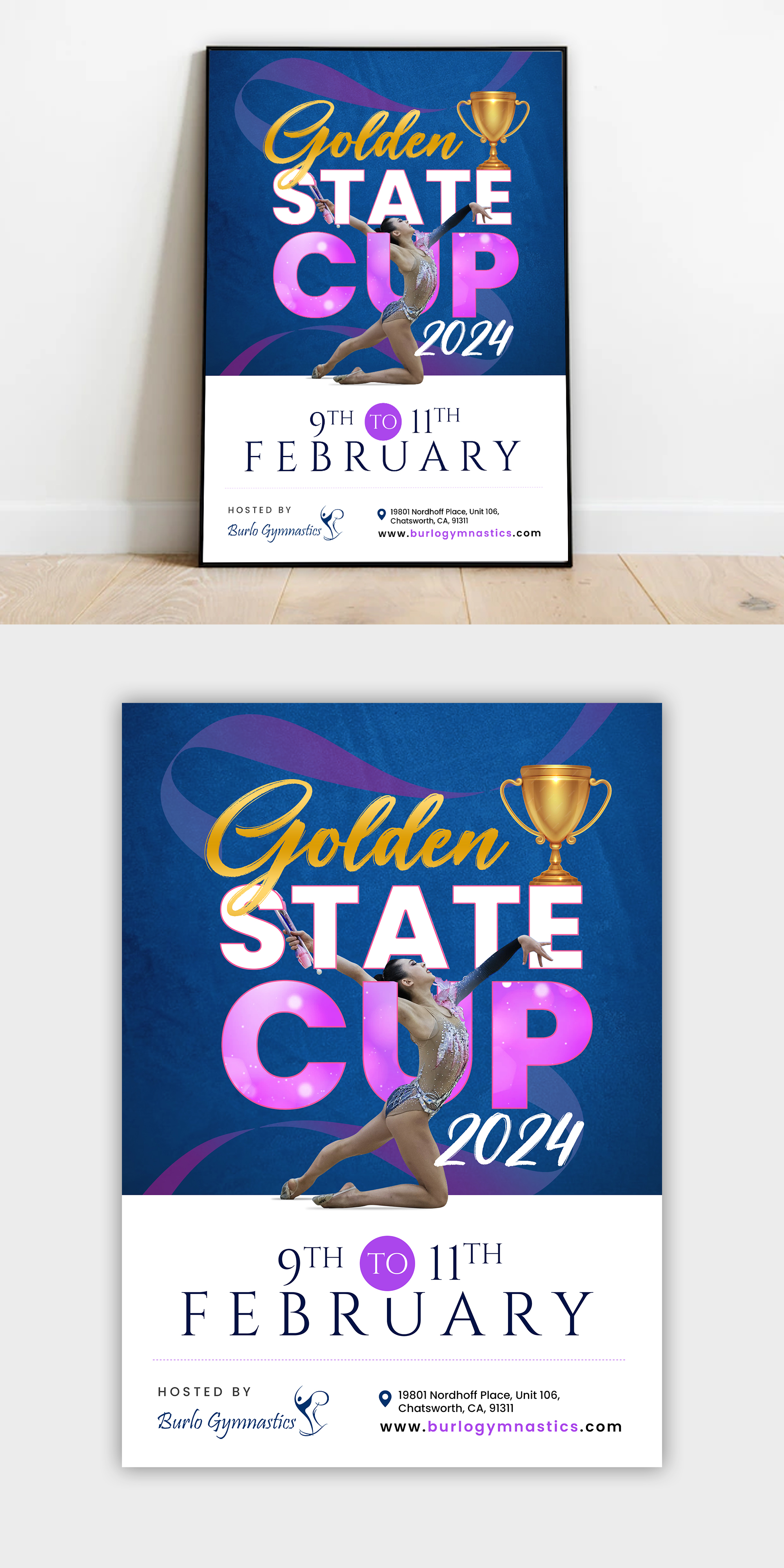 Poster Design by debdesign for Burlo Gymnastics | Design #31417006