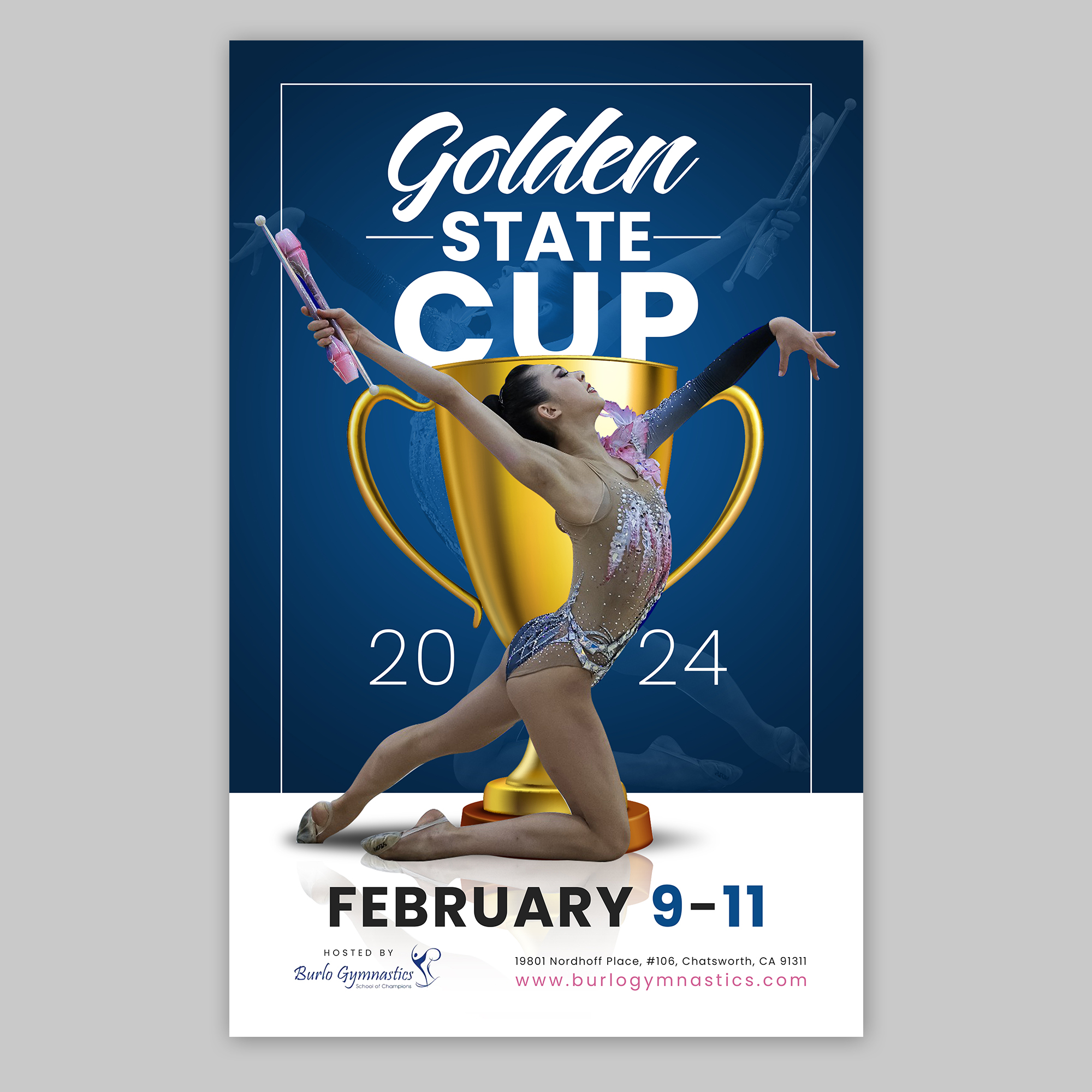 Poster Design by debdesign for Burlo Gymnastics | Design #31417075