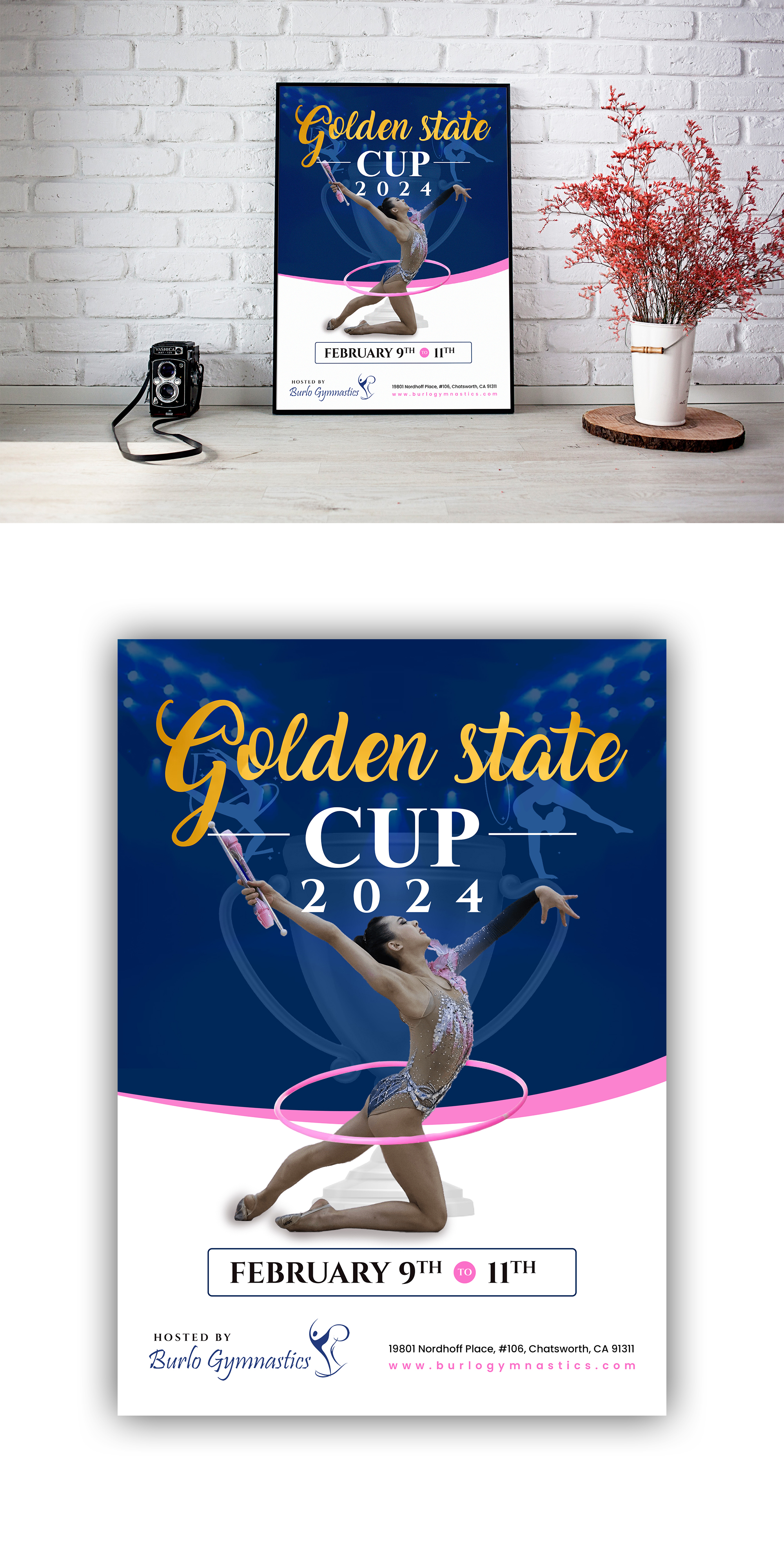 Poster Design by debdesign for Burlo Gymnastics | Design #31417269