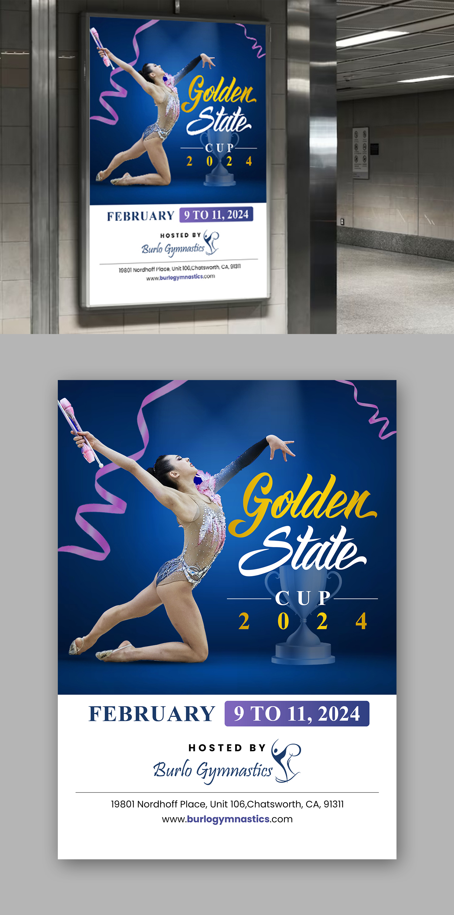 Poster Design by debdesign for Burlo Gymnastics | Design #31417286