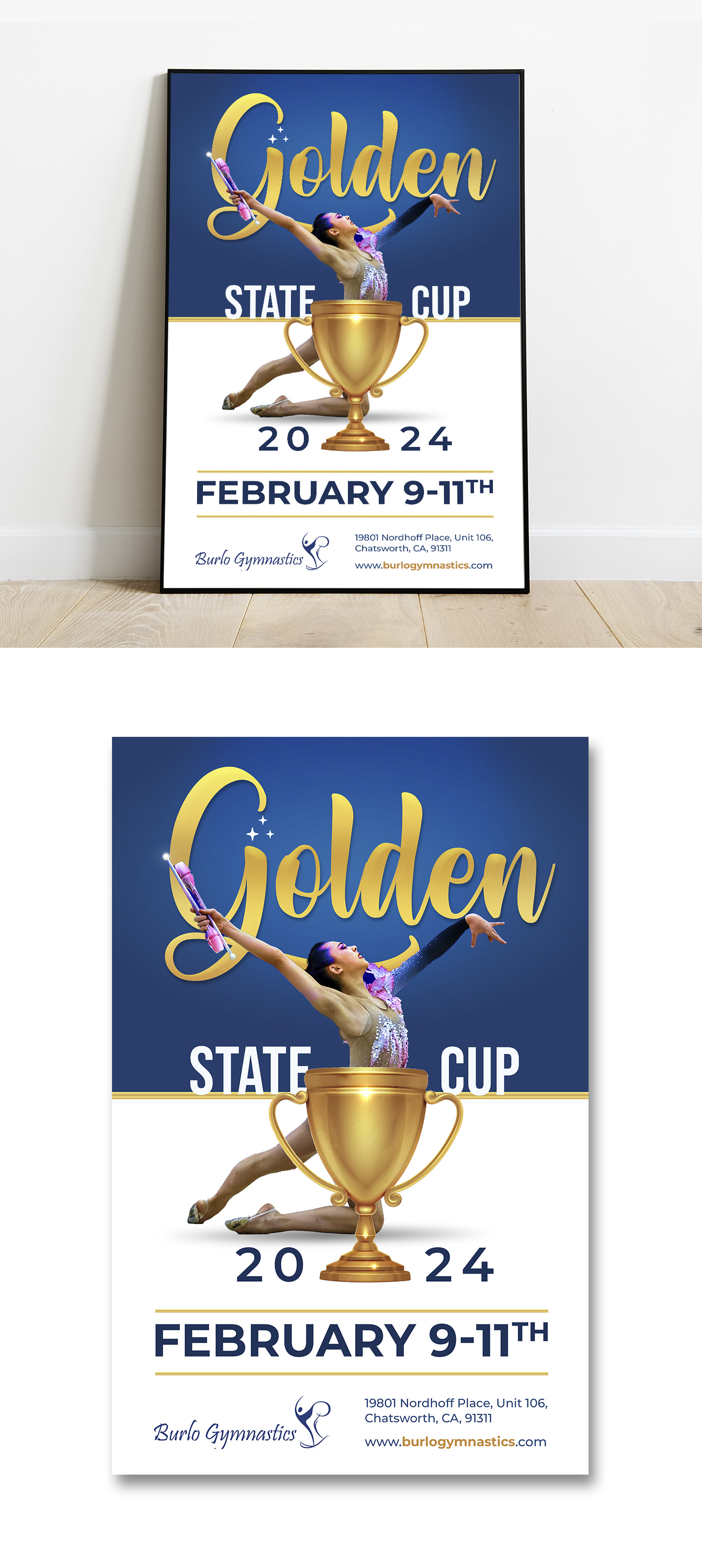 Poster Design by debdesign for Burlo Gymnastics | Design #31417306