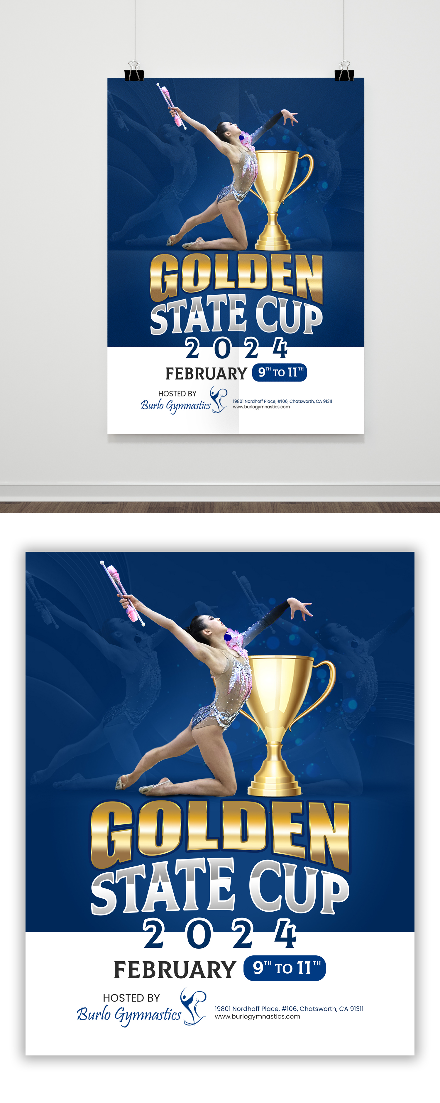 Poster Design by debdesign for Burlo Gymnastics | Design #31417439