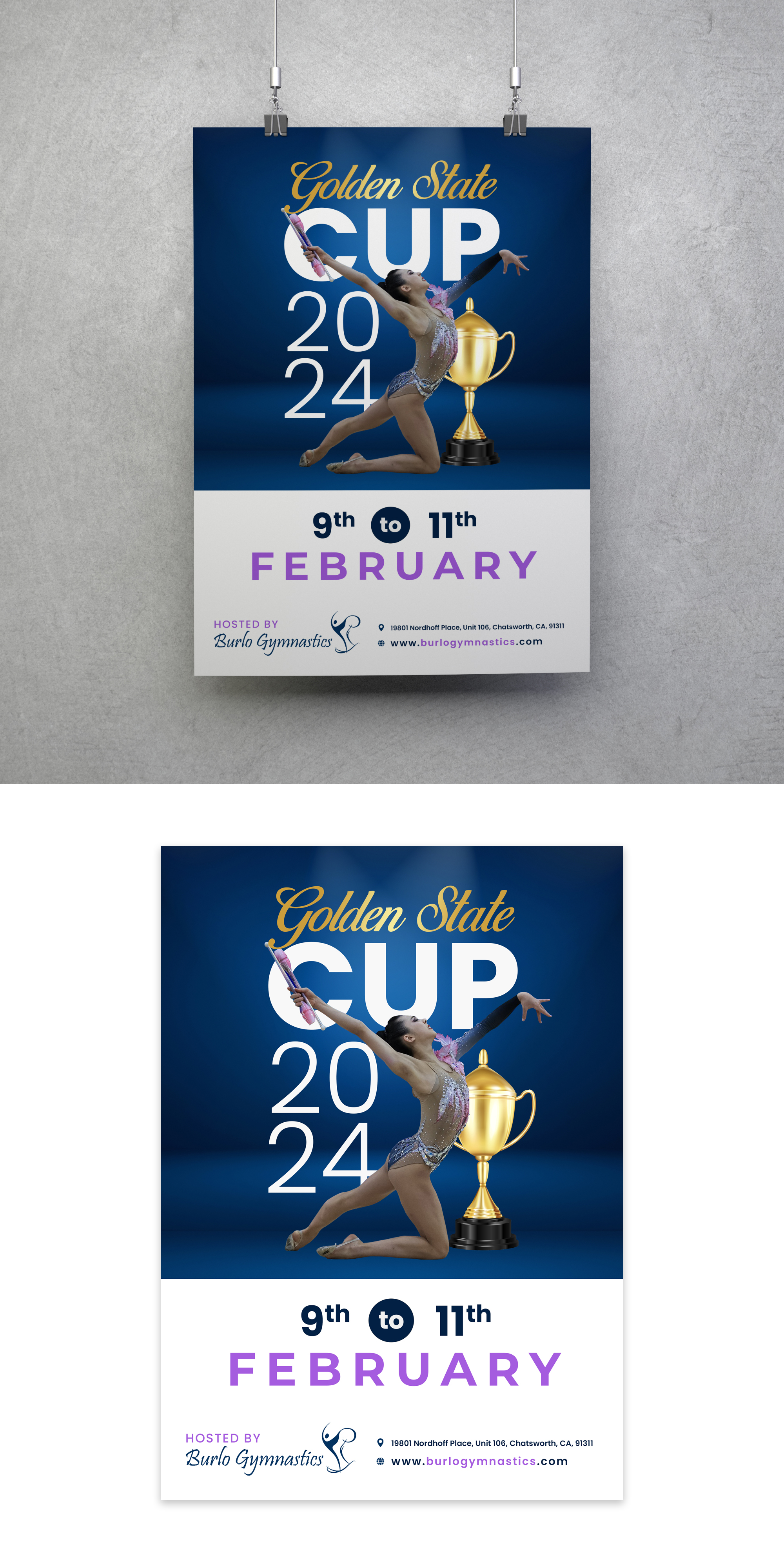 Poster Design by debdesign for Burlo Gymnastics | Design #31417444