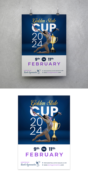 Poster Design by debdesign for Burlo Gymnastics | Design: #31417444