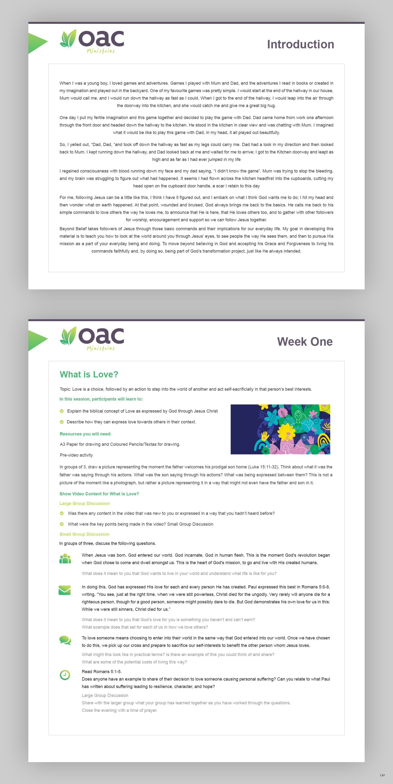 Word Template Design by pb for OAC Ministries Australia | Design #31427556