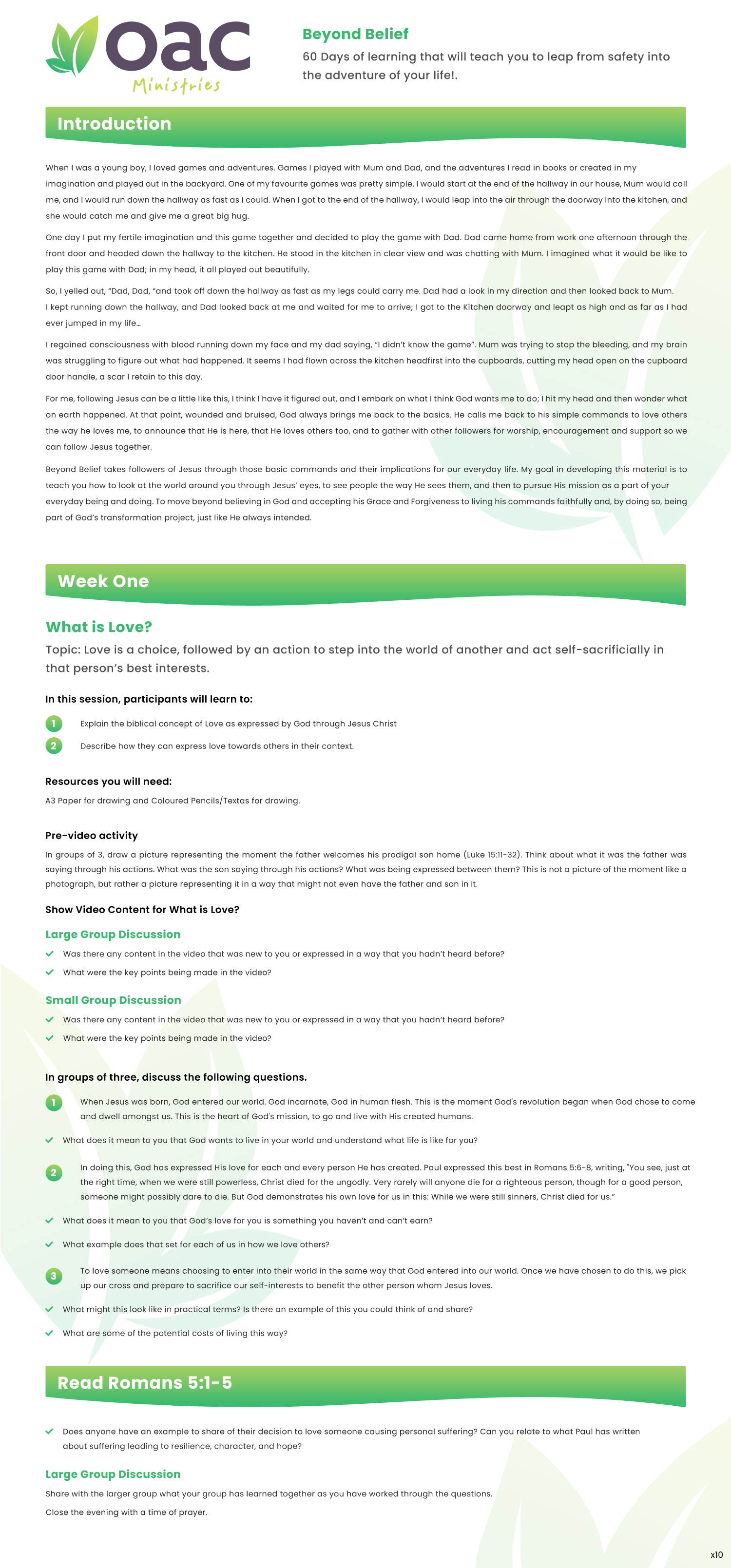 Diseño de Plantilla de Word por pb para OAC Ministries Australia | Diseño #31427567