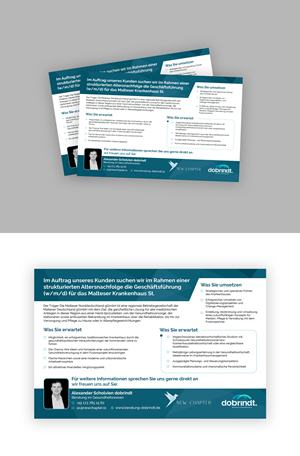 Zeitungsanzeige-Design von debdesign für New Chapter Executive Search GmbH | Design: #31422925