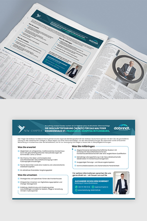 Zeitungsanzeige-Design von debdesign für New Chapter Executive Search GmbH | Design: #31422936