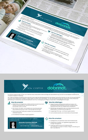 Zeitungsanzeige-Design von debdesign für New Chapter Executive Search GmbH | Design: #31423252