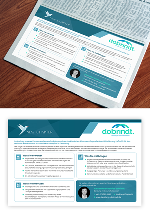 Zeitungsanzeige-Design von debdesign für New Chapter Executive Search GmbH | Design: #31423468