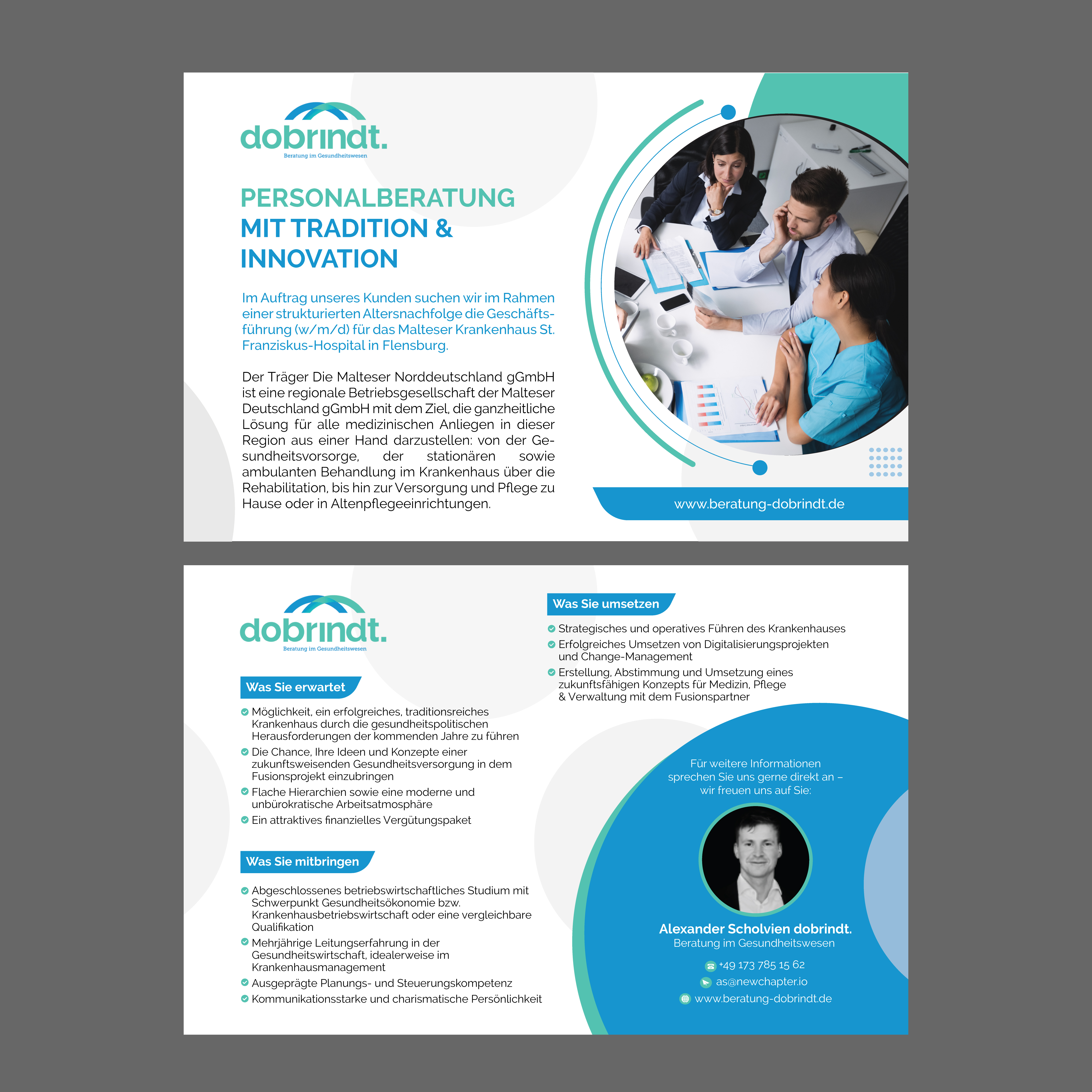 Design Annonce  par Graphics Desk pour New Chapter Executive Search GmbH | Design #31427114