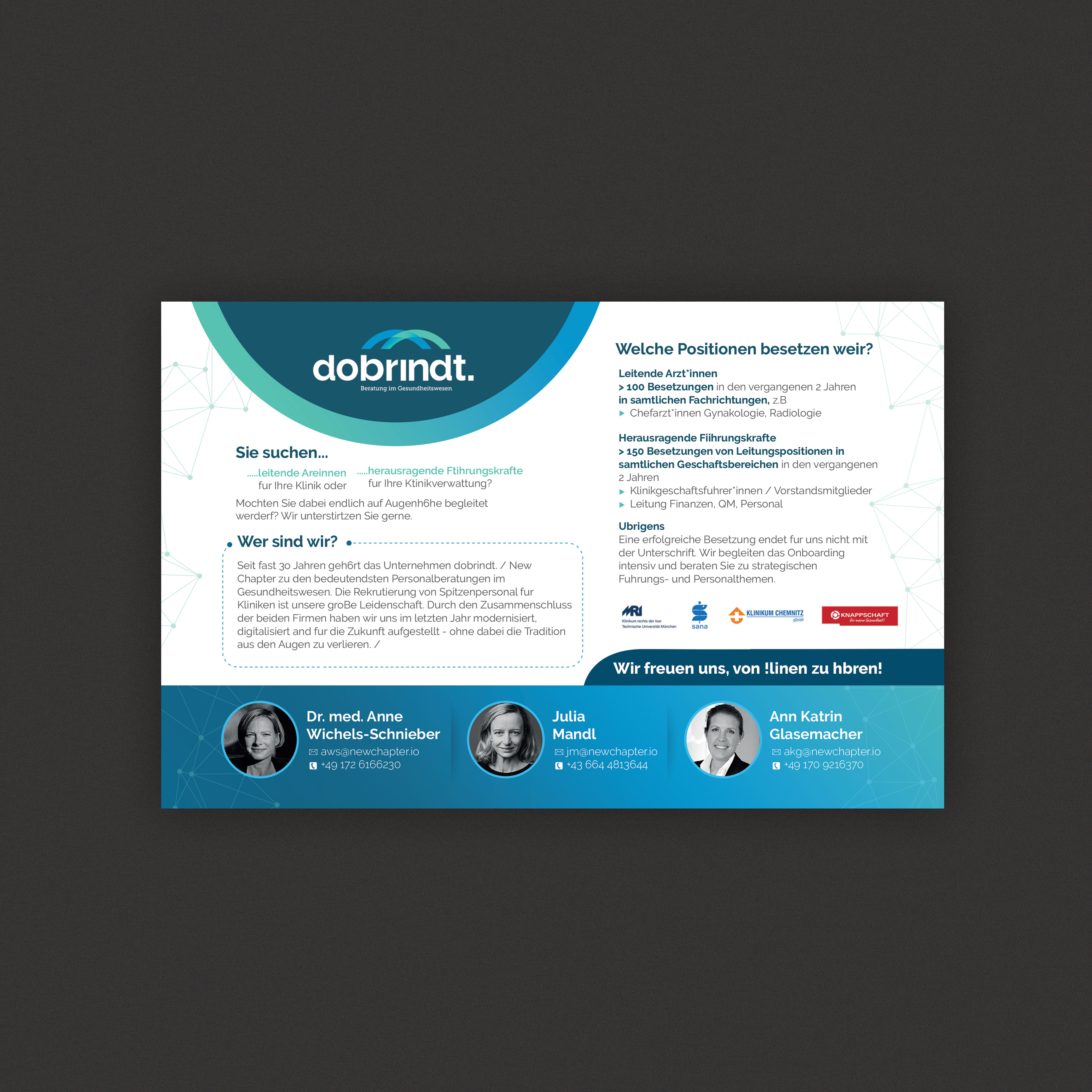 Design Annonce  par Stan$oul pour New Chapter Executive Search GmbH | Design #31428629