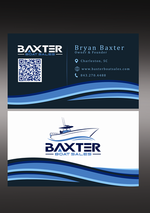 Business Card Design by Tikatell for Baxter Boat Sales | Design: #31437370