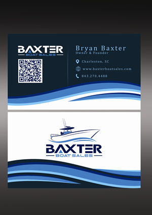 Business Card Design by Tikatell for Baxter Boat Sales | Design: #31437372
