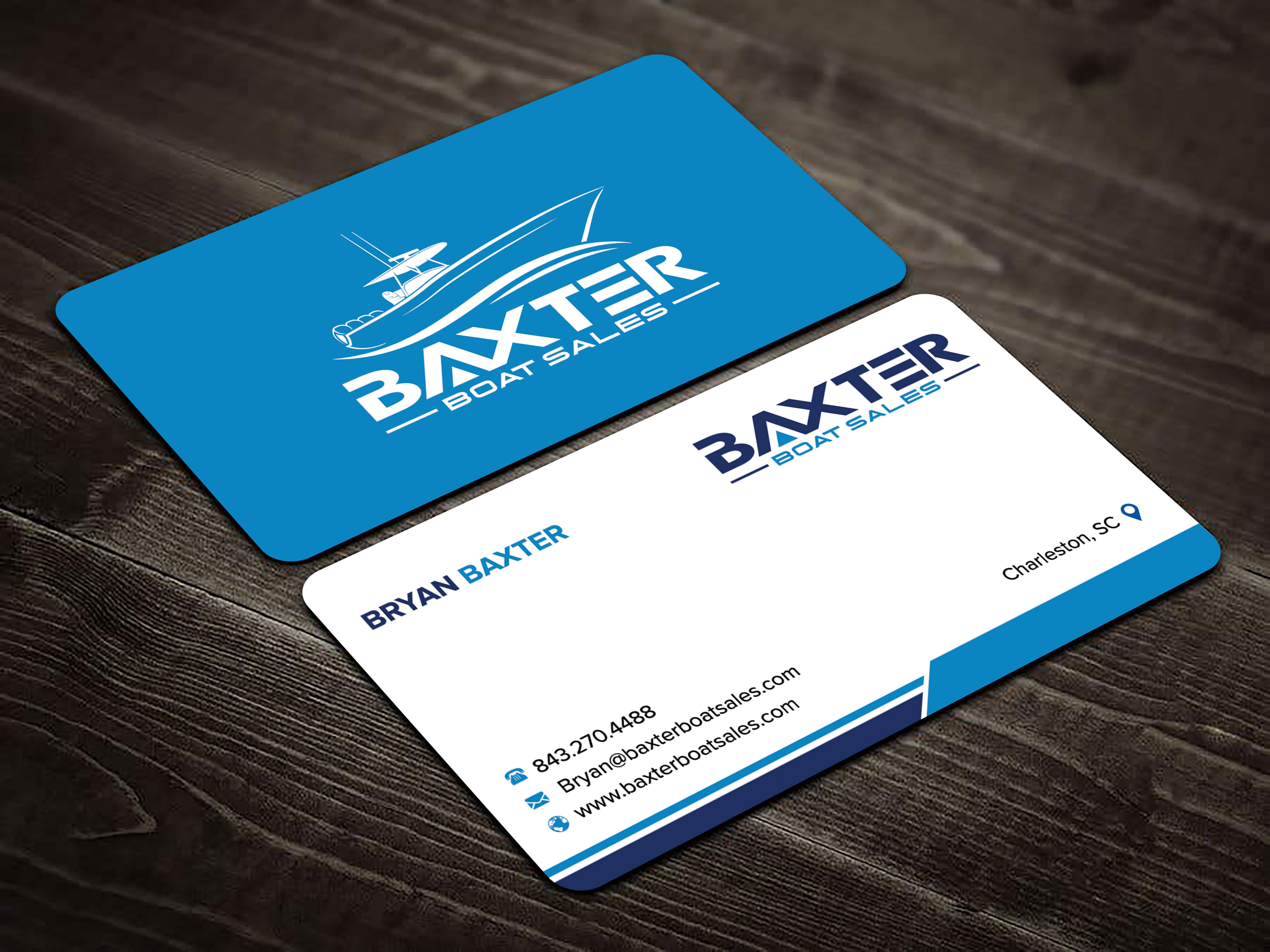 Business Card Design by sadikul islam for Baxter Boat Sales | Design #31425994