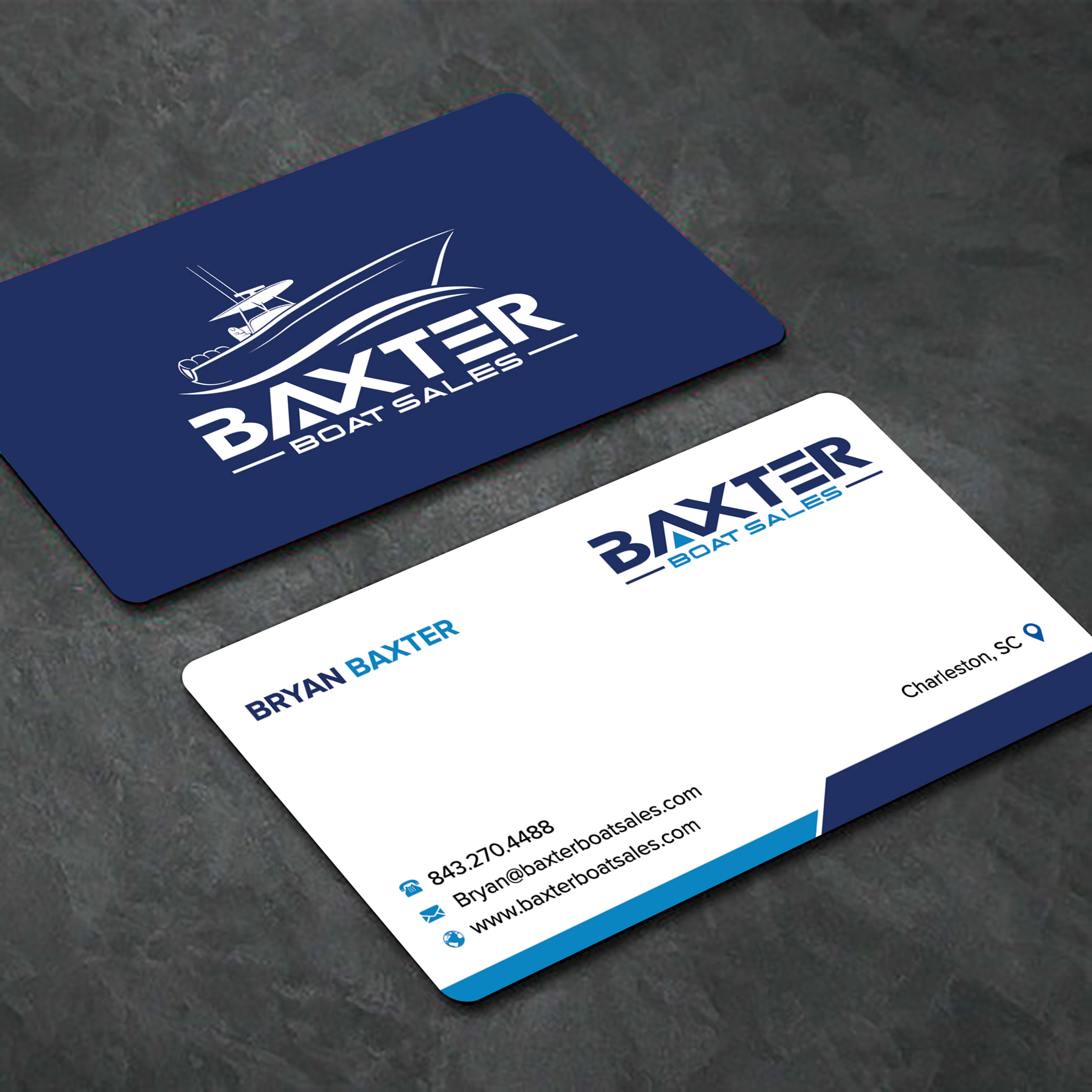 Business Card Design by sadikul islam for Baxter Boat Sales | Design #31426053