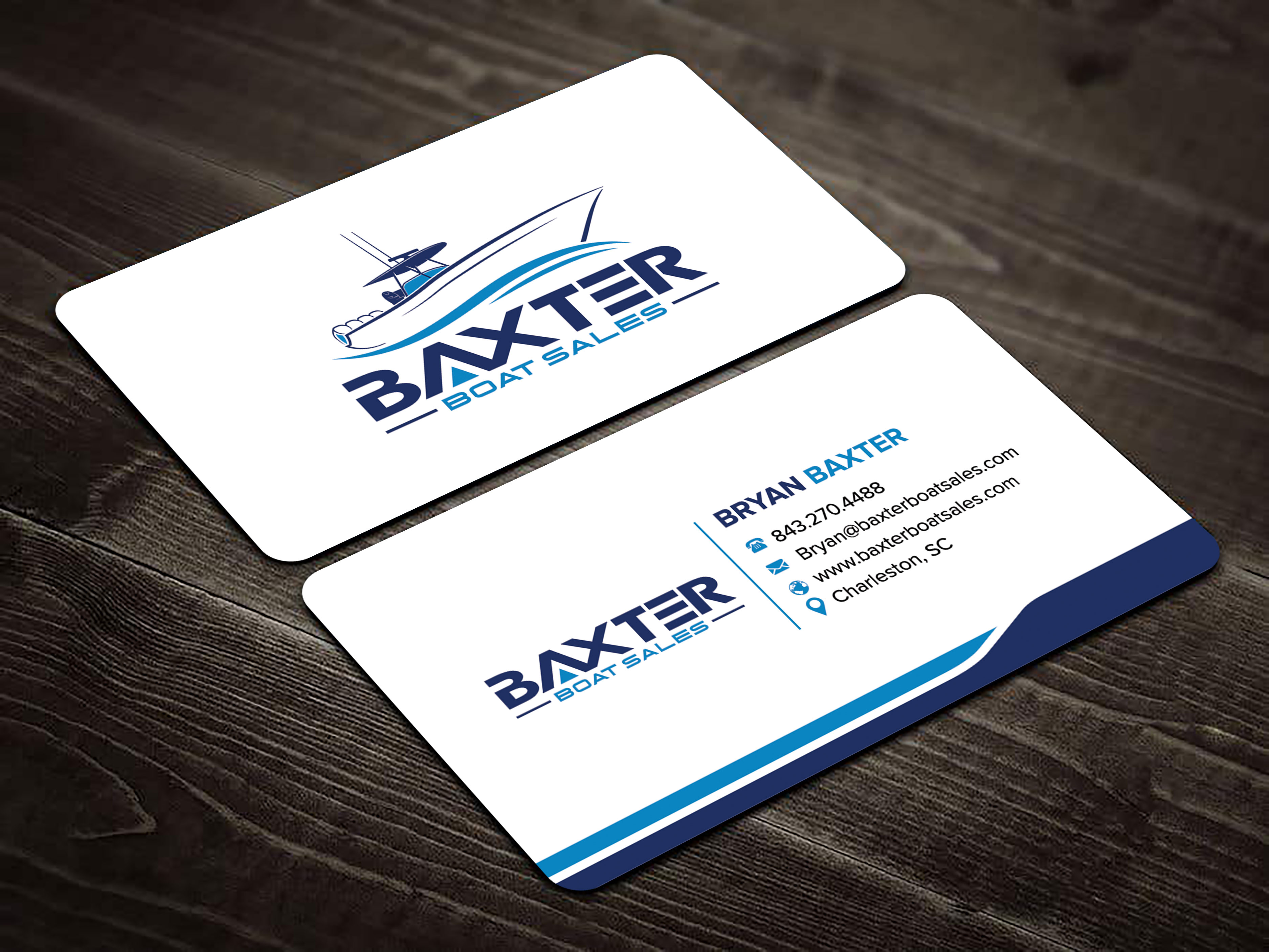 Business Card Design by sadikul islam for Baxter Boat Sales | Design #31426070