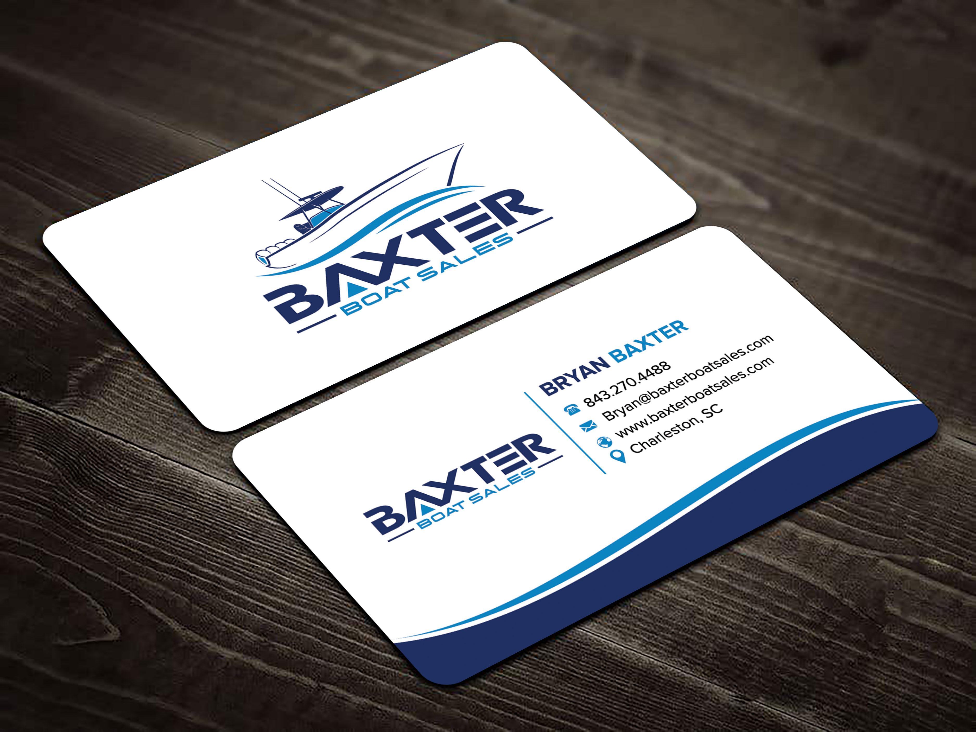 Business Card Design by sadikul islam for Baxter Boat Sales | Design #31426104