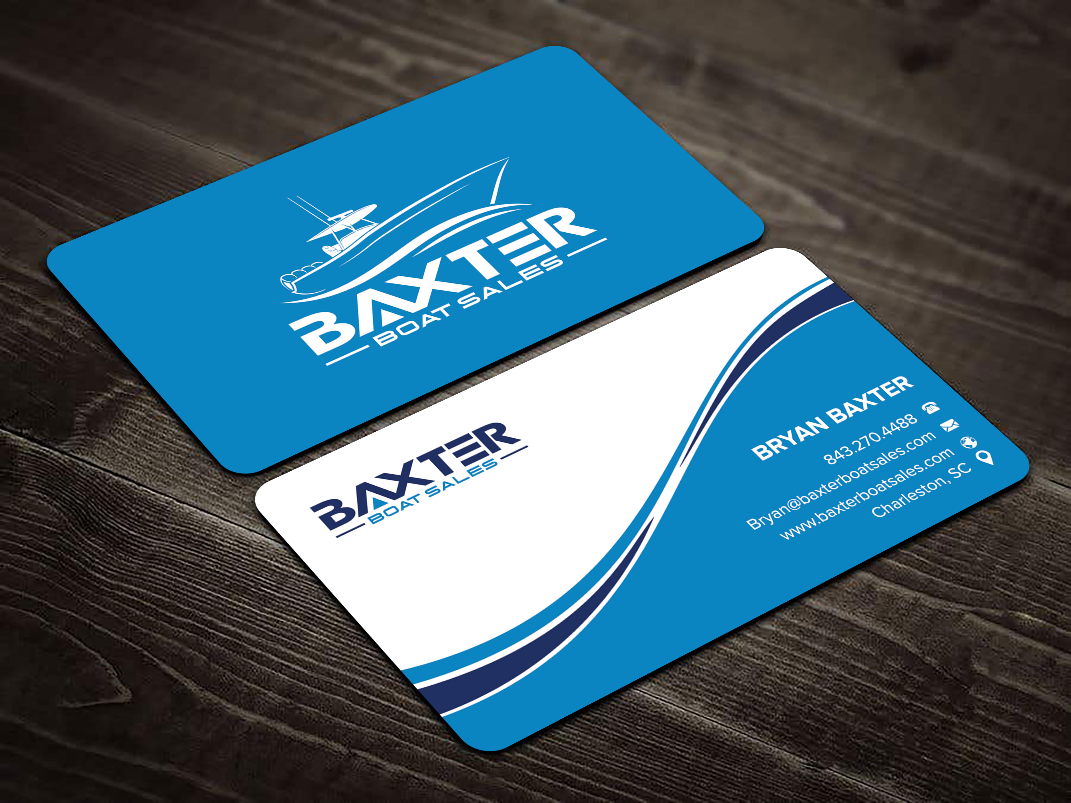 Business Card Design by sadikul islam for Baxter Boat Sales | Design #31427077