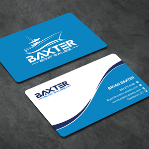 Business Card Design by sadikul islam for Baxter Boat Sales | Design: #31427082