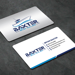 Business Card Design by sadikul islam for Baxter Boat Sales | Design: #31429439