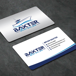 Business Card Design by sadikul islam for Baxter Boat Sales | Design: #31429440