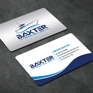 Business Card Design by sadikul islam for Baxter Boat Sales | Design: #31429489
