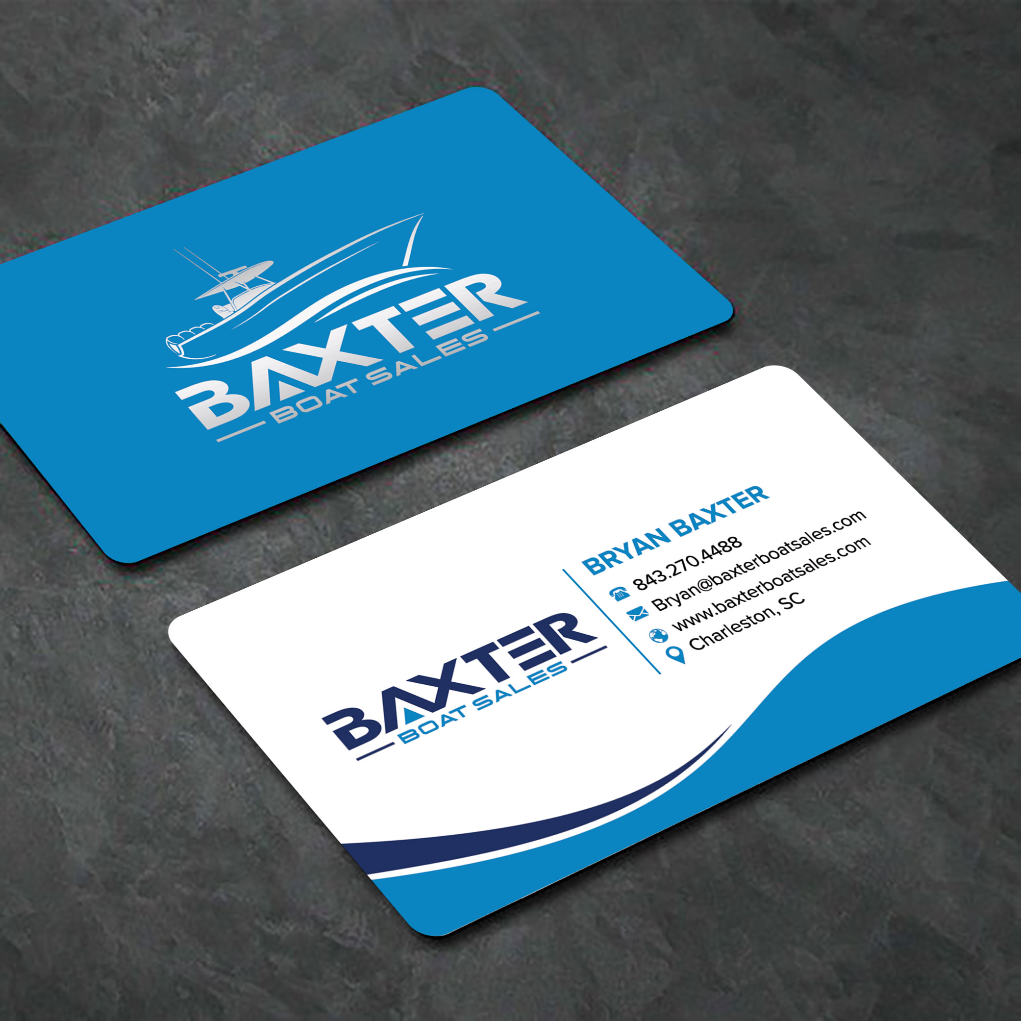 Business Card Design by sadikul islam for Baxter Boat Sales | Design #31429490
