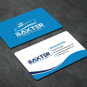 Business Card Design by sadikul islam for Baxter Boat Sales | Design: #31429490