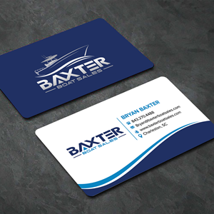 Business Card Design by sadikul islam for Baxter Boat Sales | Design: #31429501