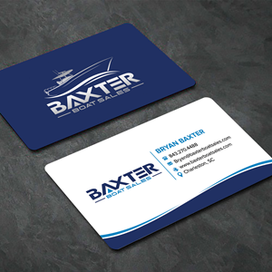Business Card Design by sadikul islam for Baxter Boat Sales | Design: #31429502