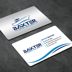 Business Card Design by sadikul islam for Baxter Boat Sales | Design: #31429706