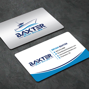 Business Card Design by sadikul islam for Baxter Boat Sales | Design: #31429707
